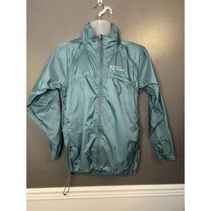 Red Ledge Jacket Womens Small Blue Packable Lightweight Windbreaker Rain Shell